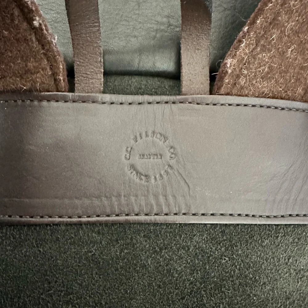 Filson Leather Backpack.